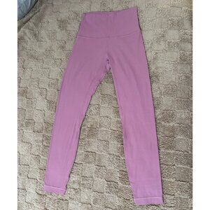 Like New Lululemon Align Ribbed Nulu High-Rise Yoga 25" Leggings Velvet Dust 4
